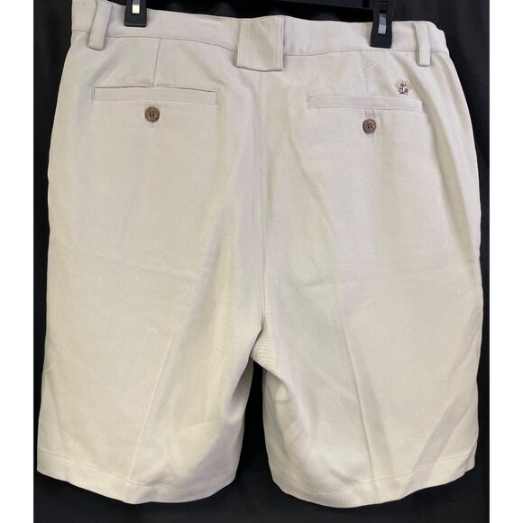 Tommy Bahama Men's Tan Pleated front Silk Shorts Size 34 SKU 3622 - Picture 3 of 8